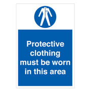 Protective Clothing Must Be Worn Sign